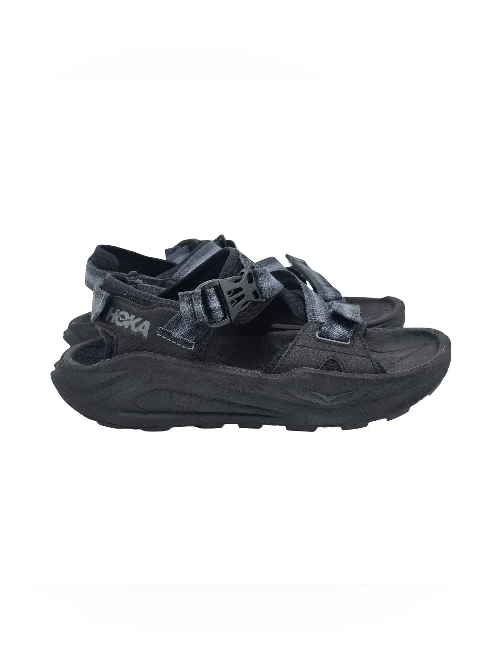 Hoka Infini Hike TC Sandals Women's 9.5 Black EUC